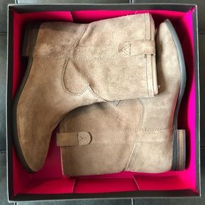 Vince Camuto | Mid-Calf Taupe Suede boots
